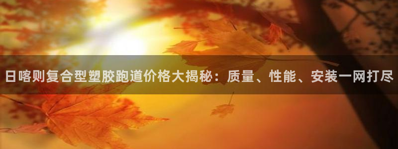 红足一生世：日喀则复合型塑胶跑道价格大揭秘：质量、性能、安装一网打尽